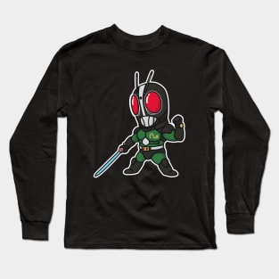 Kamen Rider Black RX Chibi Style Kawaii Long Sleeve T-Shirt